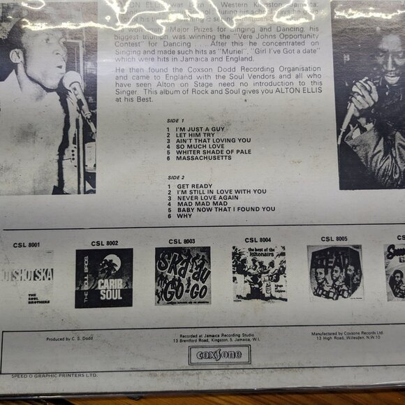 ALTON ELLIS - SINGS ROCK AND SOUL (ROCKSTEADY LP) 12" 1967(well-cared) - Picture 5 of 16